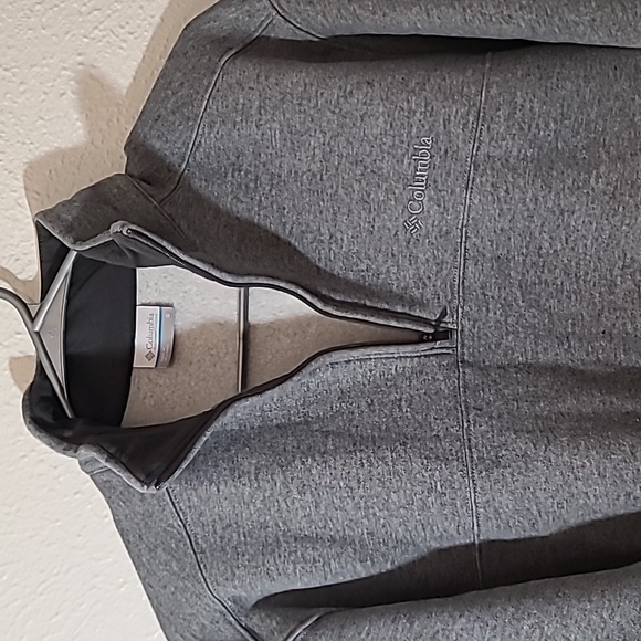 Columbia Hart Mountain II Mens Half Zip Fleece Pullover Shirt Heather Grey SZ S - Picture 10 of 16